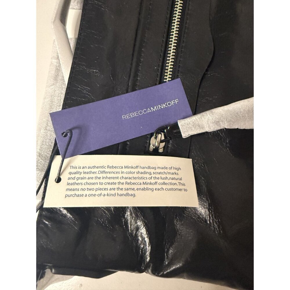 Rebecca Minkoff Regan Slim Bucket Bag Leather Black NWT $275 [jb] - Picture 13 of 13